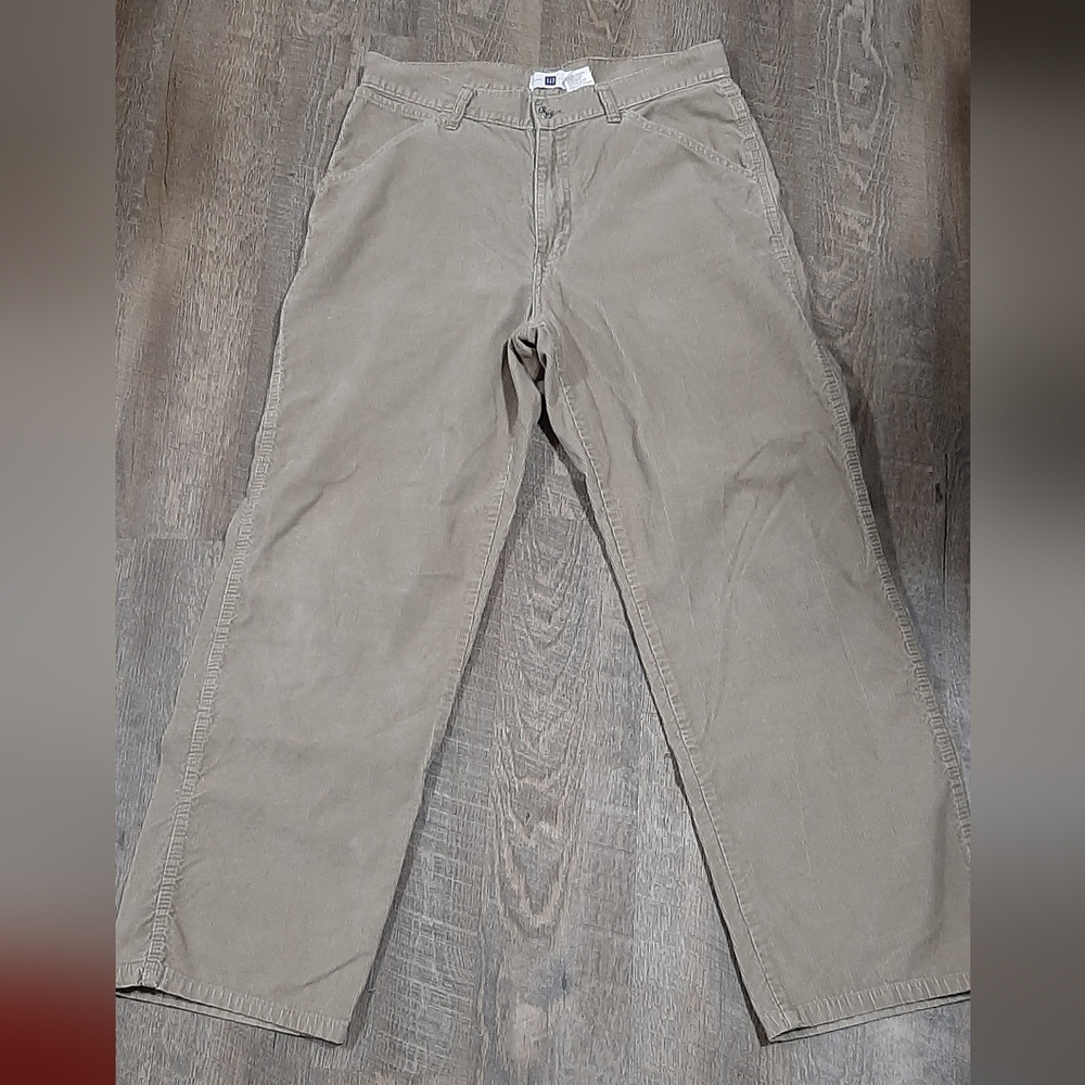 GAP Pants Adult 34 x 34 Taupe Loose Carpenter Corduroy Skater Mens 34